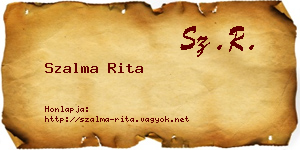 Szalma Rita névjegykártya